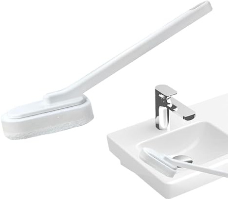Schrubber Mit Stiel Reinigungsbürste Bad Badewannen Fliesen Reinigungsschwamm Bürsten Schrubbbürste Für Fliesen Scrubber Dusche Reinigungsbürste Für Badezimmer, Badewanne, Küche, WC Wand
