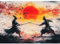 MAXBYE 5D Diamond Painting Kits for Adults, Diamond Art DIY Japanese Samurai Battle Scene Full Drill Art Crystal Craft Kit Beginner, Gem Painting Cross Stitch Home Bedroom Wall Decor Gift 12x16 Inch