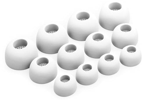 Okuli Set of 12 Silicone EarBuds Ear Tips For Samsung Galaxy Buds 3 Pro Earphones in White