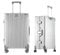 yuweijie Koffer 100% Aluminium Bordkoffer Hartschalen-Koffer Trolley Rollkoffer Handgepäck Teleskopgriff, Reisekoffer mit 4 Rollen,Größ Koffer,TSA-Schloss(XXL,Silber)