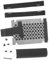 SHINEOFI Mounting Bracket Hard Drive Cage Rubber Rails Easy Assembly for Computer Accessory