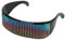 RGB LED -Brille Steuerung Text Animation Bilder Musik Rhythmus Leuchte Brille - Lange Akkulaufzeit Ideal für Cosplay, Musikfestivals
