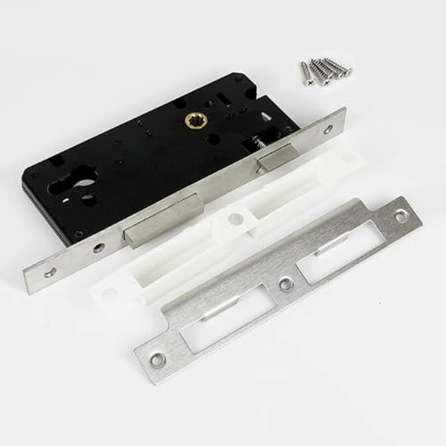 Cubstone Rohrrahmenschloss, Aluminium-Türschloss gebrochener Brücke, Edelstahl Einsteckschloss 8525mm Rohrrahmen-Schloss Türschloss Gartentür Schloss Umkehrbare schräge Zunge für Links/Rechts(45mm)