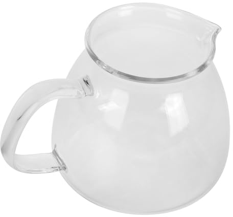 DECOMELODY Kaffeekanne aus Glas Durchsichtige Glaskanne für Manuelles Brühen Hohe Transparenz Kalt Gebrüht für Küche und Kaffeegenuss