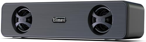 PC lautsprecher, 2.0-Kanal-Computer-Soundbar, tragbarer Lautsprecher mit USB-Stromversorgung, 3,5-mm-Audioeingang, Plug-and-Play, geeignet für Monitore, Laptops, Spiele, Desktop-Computer, schwarze