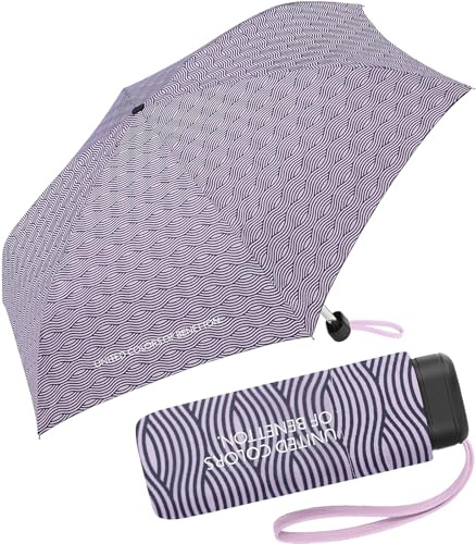 Benetton Taschenschirm Ultra Mini Flat Wavy Stripes - sweet taffy