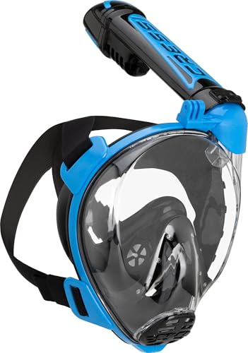 Cressi Duke Action Schnorchelmaske Erwachsene, Vollmaske für Brillenträger | Tauchmaske mit Action Cam Halterung, für Brillenträger, 100% Silikon, verstellbares Nylonband, trockenes Atemrohr