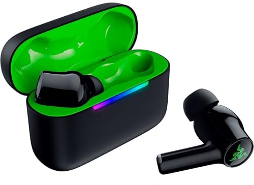 Razer Hammerhead V3 X HyperSpeed Xbox - Wireless Multi-Platform Gaming Earbuds - HyperSpeed Wireless & Bluetooth - 40 Hours of Battery - Water-Resistant IPX4 - THX Spatial Audio | Black