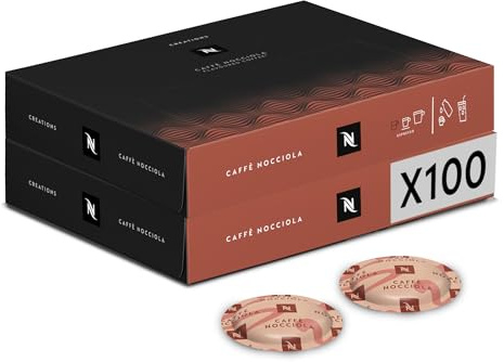Nespresso Professionnel - Bundle 100 Capsules cafés - Barista CREATIONS Caffè NOCCIOLA (2 boîtes de 50) - Adapté aux professionnels