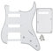 IKN 11 Loch Guitar ST Pickguard SSH und Tremolo Cavity Backplate mit Befestigungsschrauben für US/mexikanische Standard ST ocaster, 3-lagig Weiß