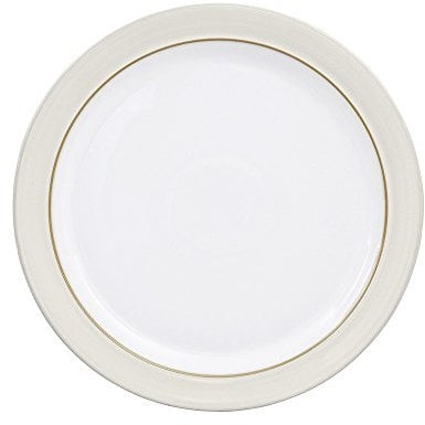 Denby Natural Canvas Dinner Plate, Ceramic, Cream, 27 x 27 x 2.5 cm
