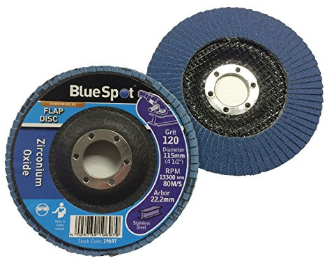 Homesmart 1 Pack 115mm Flap Disc 120 Grit for Angle Grinders Durable Zirconium Oxide Ideal for Grinding, Polishing, and Surface Preparation on Metal, Wood, and More Perfect Tool for DIY Projects