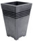 45cm Tall Milano Planter in Pewter Finish