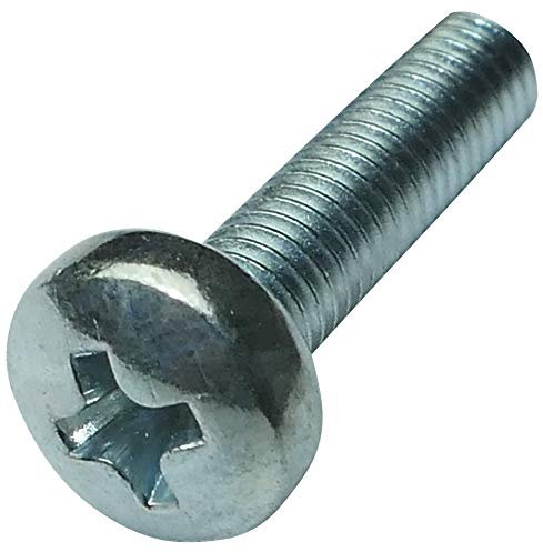 AERZETIX - C17934-100 x Bolzen - Linsenkopfschrauben - Zylinderkopfschrauben - M3x12mm - DIN 7985A - Verzinkter Stahl - Fußabdruck PH1 kreuzförmig
