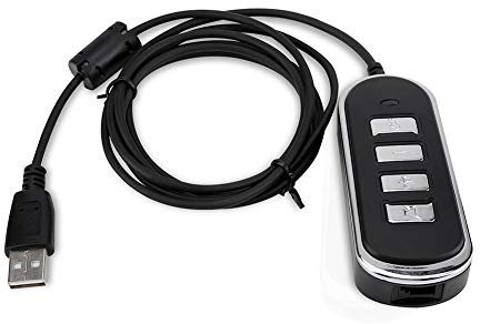 USB Stereo Audio Adapter RJ9 To USB Universal Audio Headphone Conversion Line With Control Box