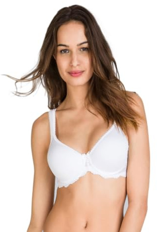 Playtex Flower Elegance P04MV Reggiseno con Ferretto E Coppa Morbida Imbottita 3D Spacer TG 4D 36D Colore Bianco