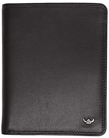 Golden Head Polo RFID Protect Billfold Coin Wallet Black