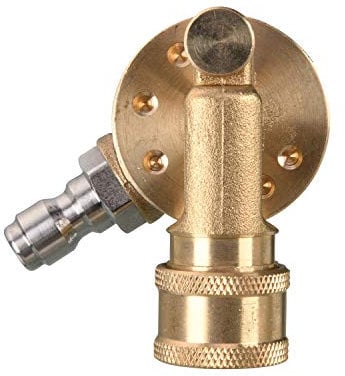 Tool Daily Pivoting Coupler for Pressure Washer Tips, Gutter Cleaner Attachment, 1/4 Inch Quick Disconnect, 240 Degree, 4500 PSI