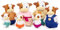 Li’l Woodzeez Figuren Kuh Tierfamilie Fitzmoo – 7 weiche Tierfiguren mit Eltern und Kindern –Tiere im Set (7 Teile) Spielzeug ab 3 Jahren