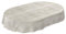 ANRO Tischdecke Braun Holzlook – Oval – Wachstuch ohne Saum – Abwaschbar, für Esstisch & Garten 180 x 140 cm (Oval)
