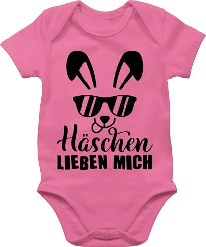 Baby Body Junge Mädchen - Ostergeschenke Ostern - Häschen lieben mich I - 18/24 Monate - Pink - osterkleidung easter babybody oster outfit ostermotiv osterbody osterfest osteroutfit ostergeschenk