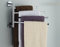 BOWAREPRO 180° Drehung Handtuchhalter mit 4 Schwing Armen, Wandmontage Bad Handtuchhalter 4 armig, 4 Stangen Badetuchhalter aus Edelstahl SUS304 Gebürstet (350mm)