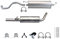 Ferroz Export Ersatz für Komplette Auspuffanlage ab Kat VW Golf IV 4 VW Beetle 1.4i 16V + Montagezubehör