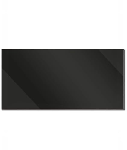 banjado Glas Magnettafel mit 4 Magneten - Magnetwand 100x50cm Farbe Tiefschwarz Memoboard/Pinnwand magnetisch, beschreibbar, perfekt für die Küche Magnetboard auch als Wandbild/Wandtafel MTGQ5-0023