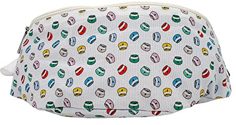 Buckle-Down Women's Disney Bag, Fanny Pack, Winnie The Pooh Honey Pots Scattered White, Canvas, 11.0x6.5, Winnie the Pooh, Disney Bag, Winnie the Pooh Honey Pots Scattered White