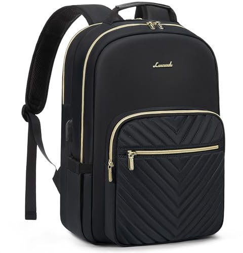 LOVEVOOK Sac à dos Ordinateur Portable Femme 14 Pouces, Sac a dos Feminin Impermeable Elegant,Sac à dos Femme Antivol,Sac à Dos Grande Capacité Avec USB Port, Pour Collège Affaire Scolaire Voyage