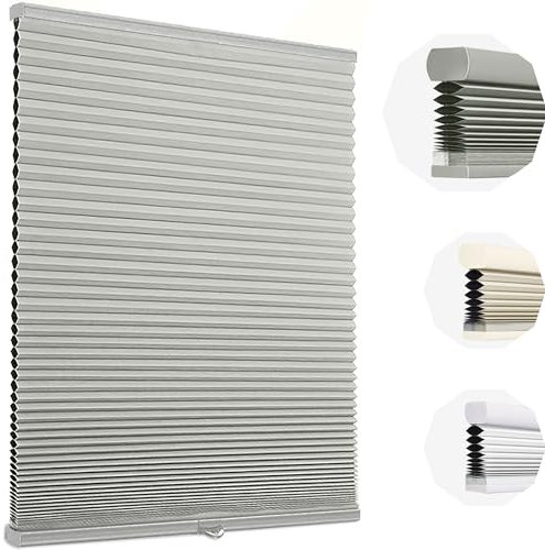 Flamax Verdunkelungsrollo, schnurlose, zelluläre Jalousien, Wabenrollos für Fenster, Fenster, Jalousien, Fensterschirme, Raumverdunkelungsschirme, Verdunkelungsschirme, schnurlose Jalousien
