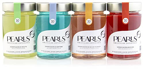 Pearls PACK PARTY 4x30 (120 unid) - Esferificaciones Premium listas para degustar. Descubre la Coctelería Molecular. Una explosión de sabor y sensaciones. Productos Gourmet.