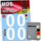 MDS Brand 5cm Design Zahlen Aufkleber Selbstklebende Klebezahlen | Vinyl Hausnummern zum Aufkleben für Briefkasten, Mülltonnen, Hausnummer für Außen & Innen (Weiss, 0)