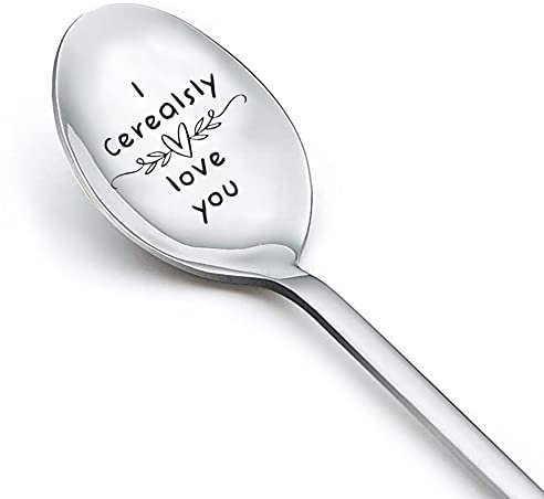 Lustige Geschenke für Männer Frauen I Cerealsly Love You Löffel Geschenke für Sie Ihn Ehemann Geschenke von Frau Geburtstag Geschenkideen Hochzeitstag Verlobung Geschenk für Paar Freundin Freund