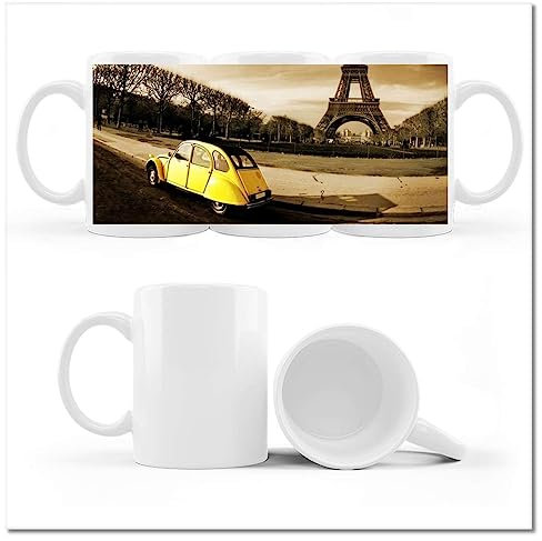Kaffee Tee Tasse Tasse mit Foto Citroen 2cv gelbe Ente Nr. H1089Z_Cup