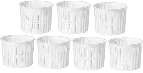 7 x Käseform 10.1 x 9cm – Variationen | Kunststoff-Käseform | Korb für Käse
