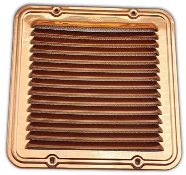 TEKLiNe Griglia Ventilazione Aerazione Rame 230x230mm Rettangolare Areazione Protezione Insetti Sistema Aria Casa, Griglia Aerazione 23x23cm in Rame