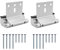 Koeydxst 2Pack Aluminium Alloy U Door Reinforcement Lock 3Inch Security Door Lock Home Proof Silver