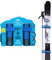 Porte-Skis et bâtons de Ski SKI-N-GO - Bleu, M