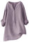Chemise Longue Femme Tee Shirt Manche Longue Tunique Grande Taille 50/52 Oversize Blanche Chemisier Chic Ecru Violet 5XL
