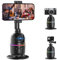 Auto Face Tracking Phone Holder for Phone, GoPro, Compact Camera, 360° Rotation Auto Tracking Mount Compatible with Stativ, Rotating Stand for iPhone for Vlog, Streaming, Video, FaceTime, TIK Tok