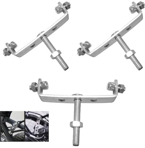YehVeh Lot de 3 adaptateurs de support de fixation pour porte-bagages arrière de vélo avec vis connecteur en forme de U pour porte-bagages arrière de vélo, porte-bagages de tourisme, pièces de