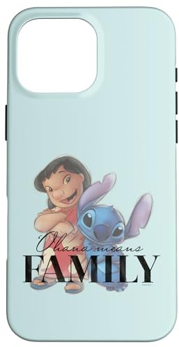 iPhone 16 Pro Max Disney 100 Anniversary Lilo & Stitch D100 Quote ‘Ohana Case