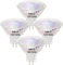 VINBE MR16 Halogen Glühbirnen, 50W 12V MR16 GU5.3 Halogen Spot Glühbirnen Lampe, Warmweiß, 4 Stück