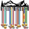 CREATCABIN Medaillenhalter Fürs Skifahren Sportmedaillen Aufhänger Anzeige von Skirennen Auszeichnungen Eisenhaken Gestell Wandmontage Für Medaillengewinner Eiskunstläufer Marathonläufer 40x15cm