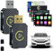 Wireless Carplay Adapter 2-in-1, 2025 Neu Android-Auto Wireless Adapter mit Type-C Adapter, CarPlay Dongle Konvertiert Plug and Play Keine Verzögerung Kompatibel mit iPhone iOS 10+ Android (G+S)