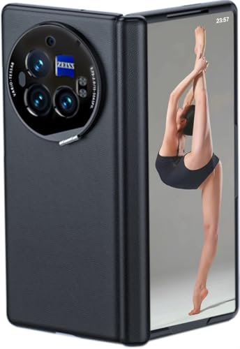 Étui en Cuir pour Vivo X Fold3 Pro. X Fold 3 Pro Coque pour Téléphone Portable à Écran Pliant. Housse à Charnière en Cuir Téléphone. Cas