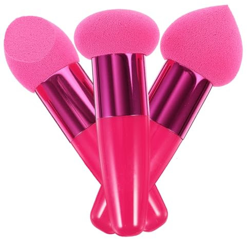 iplusmile 3 Stück Gesichts Make Up Schwämme Tragbare Kosmetische Puff Stifte Foundation für für Flüssig und Puder Make Up