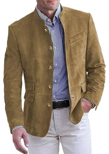 Jacke Anzug Herren, Sakko Herren, Jackett Britischer Stil Blazer Lässige Anzüge & Sakkos Für Herren Große Größen Revers Anzugjacken Elegante Freizeitanzug Mit Taschen Und Knöpfen Sakko Herrenjacke