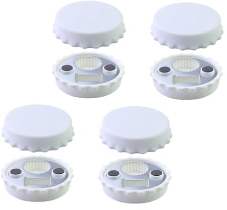 STOBAZA 3sets Multifunctional Beer Bottle Cap Magnets with Built in Opener for Refrigerator Magnetic Fridge Decorations for Parties Housewarming and Educational Use 8pcs*3